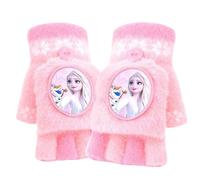 FASHION YO Guanti invernali con patta senza dita, guanti caldi e foderati in morbido pile termico per esterni, con copertura convertibile, per bambini