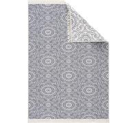 Fashion4Home Tappeto passatoia per soggiorno, camera da letto, cucina, camera dei bambini, bagno, tappeto Boho Kelim - Passatoia tappeto grigio chiaro color crema, dimensioni: 120 x 170 cm.