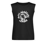 Fashiona Maglietta da Uomo Senza Maniche con Logo Anti Nowhere League Band U.K. Subs Nera M