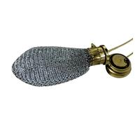 Fashionable Chainmail Coin Purse, Vintage Pouch, 1920's English Change Pouch Portable for Women, Collectible Antique Accessory, 1.18x1.18x1.97 Inches, Stainless Steel Materials
