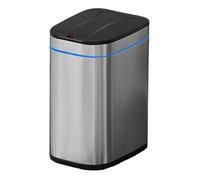 Fashionable Indoor Garbage Bin, Stainless Steel Trash Can with Soft Close Lid, Modern Automatic Touchless Garbage Can with Removable Inner Basket for Living Room, Bedroom, Bathroom,Get More Storage(S