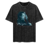 Fashionable Men's Retro T-Shirt Charles Mingus Cotton T-Shirt Black 3XL