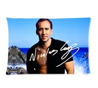 Fashionable Nicholas Cage Custom Zippered Rectangle Pillow Case Pillowcases Size:20""x 30"" (Two Sides)