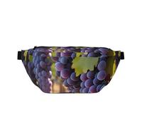 FashionableDesert Grapes - Marsupio da corsa, leggero e confortevole, adatto per viaggi, shopping, ciclismo e fitness