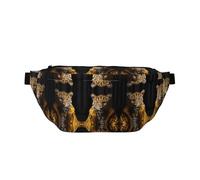 FashionableLeopard in una giacca di pelle marsupio da corsa, leggero e confortevole, adatto per viaggi, shopping, ciclismo e fitness