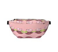 FashionablePink Piglet Running Marsupio da corsa, leggero e confortevole, adatto per viaggi, shopping, ciclismo e fitness