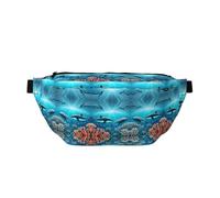 FashionableWhales Under The Sea Marsupio da corsa, leggero e confortevole, adatto per viaggi, shopping, ciclismo e fitness