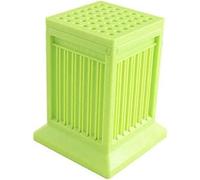 Fashionapple Cubo Fabbrica Spiedini Arrosticini Creatore Rapido per Carne e Verdure Barbecue Spiedini arrosticini cubo Barbecue Stringer 49 Buche Barbecue Grill Maker Kit Strumento(Green)