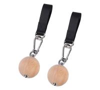 FashionCha 2 Pezzi di Presa a Sfera per Esercizi di Arrampicata E Rafforzamento degli Avambracci con Cinghie Resistenti E Moschettone, Adatti per Lo Sviluppo MUS, 7 Cm