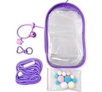 FashionCha Borsa Porta Bambole, Custodia Protettiva, Finitura trasparente, Borsa pvc, Come accessorio moda, Per estimatori d'arte, color to 4, style to 4, color to 4