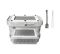 FashionCha Contenitore per L'allevamento di, Contenitore per Terrario Trasparente, Mini Gabbia per Vermi con Materiale PP E Ventilazione Speciale per, Maglia 0.4 Mm