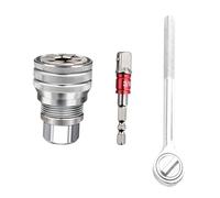 FashionCha Convertitore Standard Da 19 Mm, Multifunzionale, con Manicotto Regolabile E Presa Da 19 Mm, Stile C