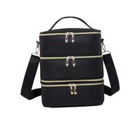 FashionCha Custodia per il trasporto dello smalto per unghie, custodia per il trucco, borsa cosmetica per set da manicure da viaggio, Nessuna Consistenza