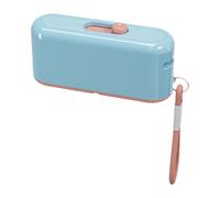 FashionCha Dispenser per Filo Interdentale Scatola Automatica E Custodia Da Viaggio Porta Forcelle Organizer Ricaricabile con Meccanismo a Scatto Igienico Adatt, Blu