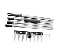 FashionCha Estirpatore Manuale Estrattore di Erbacce Rastrello da Giardino Sarchiatore a Mano con Manico Smontabile E Presa Confortevole Adatto a Giardinaggio E, 8 Consigli