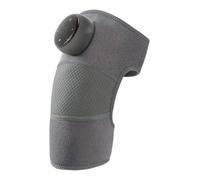 FashionCha Ginocchiera Elettrica Riscaldata Massaggiante Portatile USB Ricaricabile con Cinque Modalità di Massaggio Calore Regolabile Adatta per Adulti Uomini D, Grigio