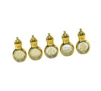 FashionCha in Vetro, Ricaricabili per Profumo, Dispenser per Liquidi per Trucco a Prova di Perdite per Donna, Salone, Cas, 5 Pezzi 6.1x3.6 Cm