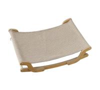 FashionCha Lettiera Graffiante Gatto in Legno Divano Graffiatoio Resistente per Arrampicarsi E Riposare Adatta per Gatti Domestici Regalo per Animali, Cuscino in Lino