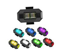 FashionCha Lights Mini Luci LED per Droni USB Ricaricabili Funzione Lampeggiante Impermeabile Segnalatore Luminoso Adatto per Auto RC Pesca Trekking Emerg