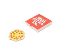 FashionCha Miniatura Pizza Box Accessorio per Il Gioco Cucina Bambole Dettagli Realistici Micro Paesaggio Modello Cibo Materiale PLA Adatto per Scena di Ristoran