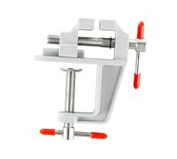 FashionCha Morsa Da Banco Attrezzatura per Artigiano Morsetto Portatile E Supporto di Fissaggio con Design Versatile Adatto per Lavori di Precisione Bricolage E, Argento