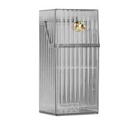 FashionCha Organizzatore per Pennelli Trucco con Scomparti Trasparenti, Grigio