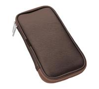 FashionCha Pannelle per trucco per sacchetti cosmetici professionali organizzatore Porta pennello per trucco per artisti per artisti, Marrone