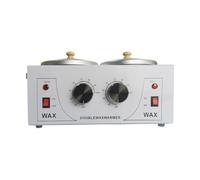 FashionCha Scaldacera elettrico, scaldacera a temperatura regolabile, doppio contenitore per salone di bellezza e casa