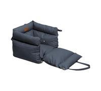 FashionCha Seggiolino Auto per Cani Rialzo per Cuccioli Trasportino per Auto Cuccia Da Veicolo con Base Antiscivolo E Guinzaglio Adatto per Viaggiare Comodament, Blu Scuro