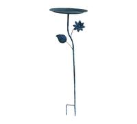 FashionCha Stazione per Il Bagno degli Uccelli in Metallo, Mangiatoia Funzionale, Ideale per Giardino E Patio, Style C