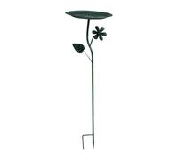 FashionCha Stazione per Il Bagno degli Uccelli in Metallo, Mangiatoia Funzionale, Ideale per Giardino E Patio, Style D