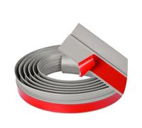 FashionCha Striscia di Transizione per Pavimenti, Striscia Adesiva per Moquette, Striscia di Copertura per Giunti, Striscia per Giunti per Pavimenti, Materiale M, Texture Del Legno Grigio