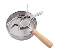 FashionCha Supporto per Bruciatori con Moxibustion Box, Strumento di Legno per L'agopuntura, Acciaio Inossidabile