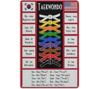 Fashioned Korean Terms List Simple Metal Sign For Locker Area 12x8 Inch