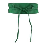 FASHIONGEN - Cintura Obi da donna, cintura Obi larga, similpelle in Poylurethane, alta qualità, MICA - verde, 2XL