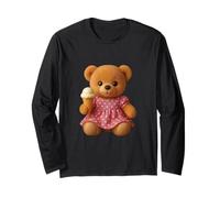 Fashionista Orsacchiotto Rosa Vestito Gelato Forme Mania Maglia a Manica