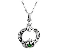 FashionJunkie4Life Collana con ciondolo celti, Argento sterling