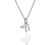 FashionJunkie4Life Collana con ciondolo ebraico in argento Sterling, per uomini e donne, Argento sterling
