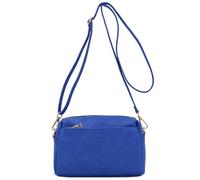 FashionPuzzle Borsa a tracolla piccola con tripla cerniera, blu reale, Talla única