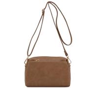 FashionPuzzle - Borsa a tracolla piccola con tripla zip, pietra, taglia unica