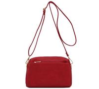 FashionPuzzle Borsa a tracolla piccola tripla cerniera, rosso, taglia unica, rosso, Taglia unica