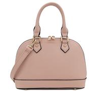 FashionPuzzle Cartella a cupola Saffiano Classic Zip-Around, rosa cipria, Taglia unica