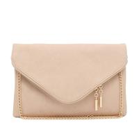 FashionPuzzle Large Envelope Clutch Bag with Chain Strap
