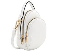 FashionPuzzle Mini borsa a tracolla con due scomparti, bianco, taglia unica