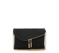 FashionPuzzle Pochette a tracolla con cinturino a catena, nero, taglia unica, Nero, Taglia unica