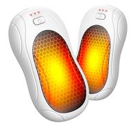 Fashioz Scaldamani Ricaricabile 2 in 1, Scaldamani Portatile con Ricaricabile USB,6000mAh, 3 Livelli Calore Scaldamani Elettrico Adatto sci, Escursionismo, Regali Invernali