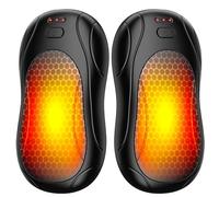 Fashioz Scaldamani Ricaricabile 2 in 1, Scaldamani Portatile con Ricaricabile USB,6000mAh,71g, 3 Livelli di Calore Scaldamani Elettrico Adatto per sci, Escursionismo, Regali Invernali