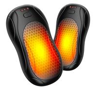 Fashioz Scaldamani Ricaricabile 2 in 1, Scaldamani Portatile con Ricaricabile USB,6000mAh,71g, 3 Livelli di Calore Scaldamani Elettrico Adatto per sci, Escursionismo, Regali Invernali