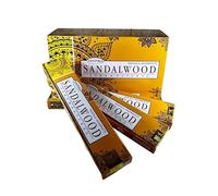 Fashnkart Bastoncini di incenso al sandalo Deepika Masala Aggarbatti per il riscaldamento della casa Pooja Temple meditazione e yoga, arrotolati a mano, confezione da 3