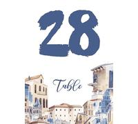 Fashnkart City Europe - Biglietti per numero di tavolo da matrimonio, 1-100, double face, per ricevimento eventi feste baby doccia compleanno 6x4